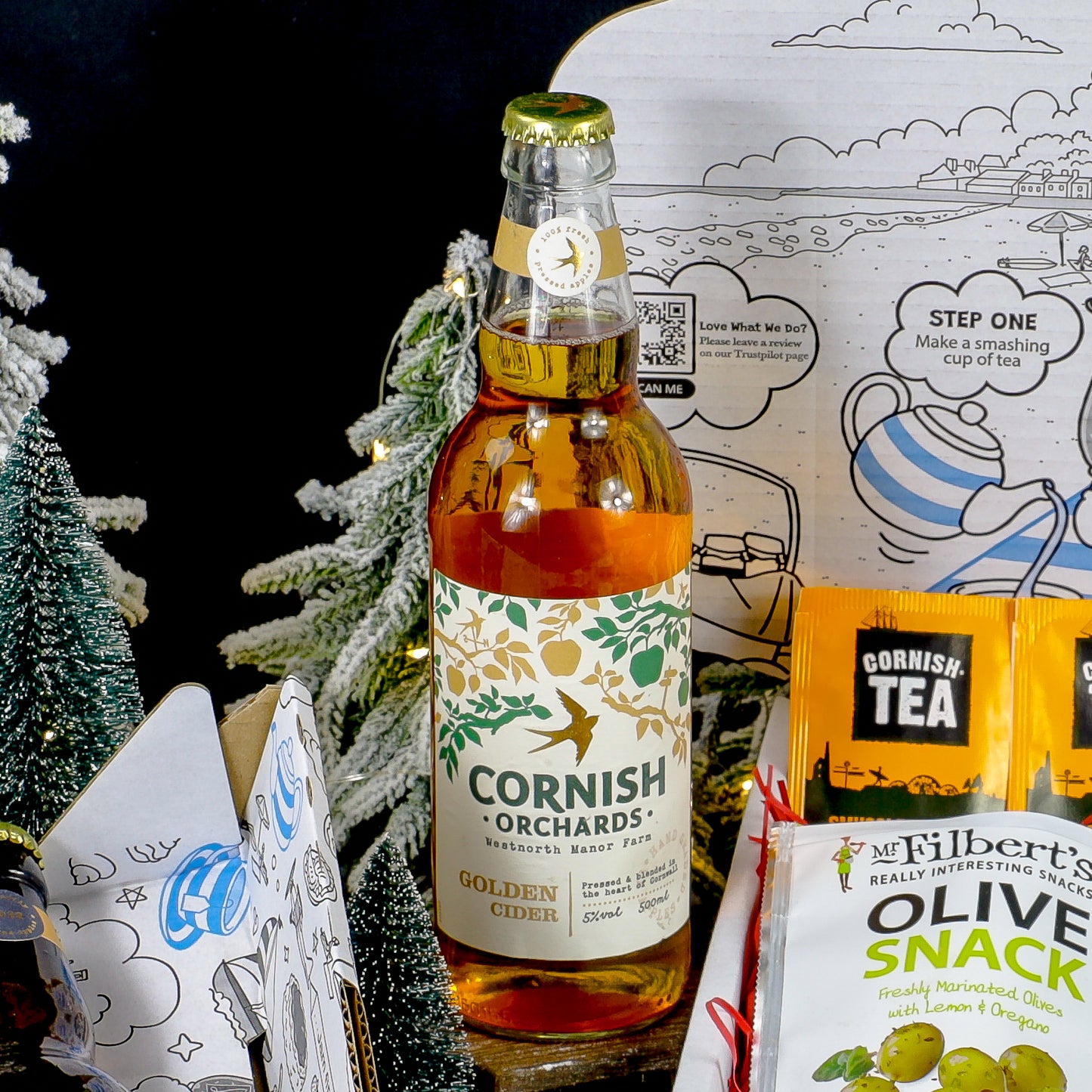 The Festive Cheese Tea & Cider Hamper
