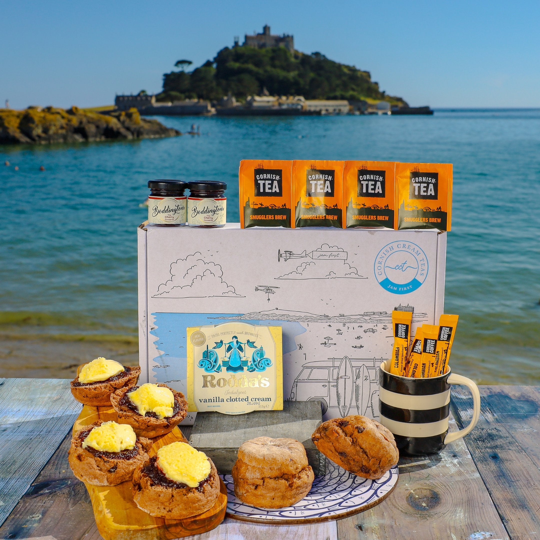 Cornish Cream Tea I Afternoon Tea Hamper Delivery I Cornwall Cream Tea ...
