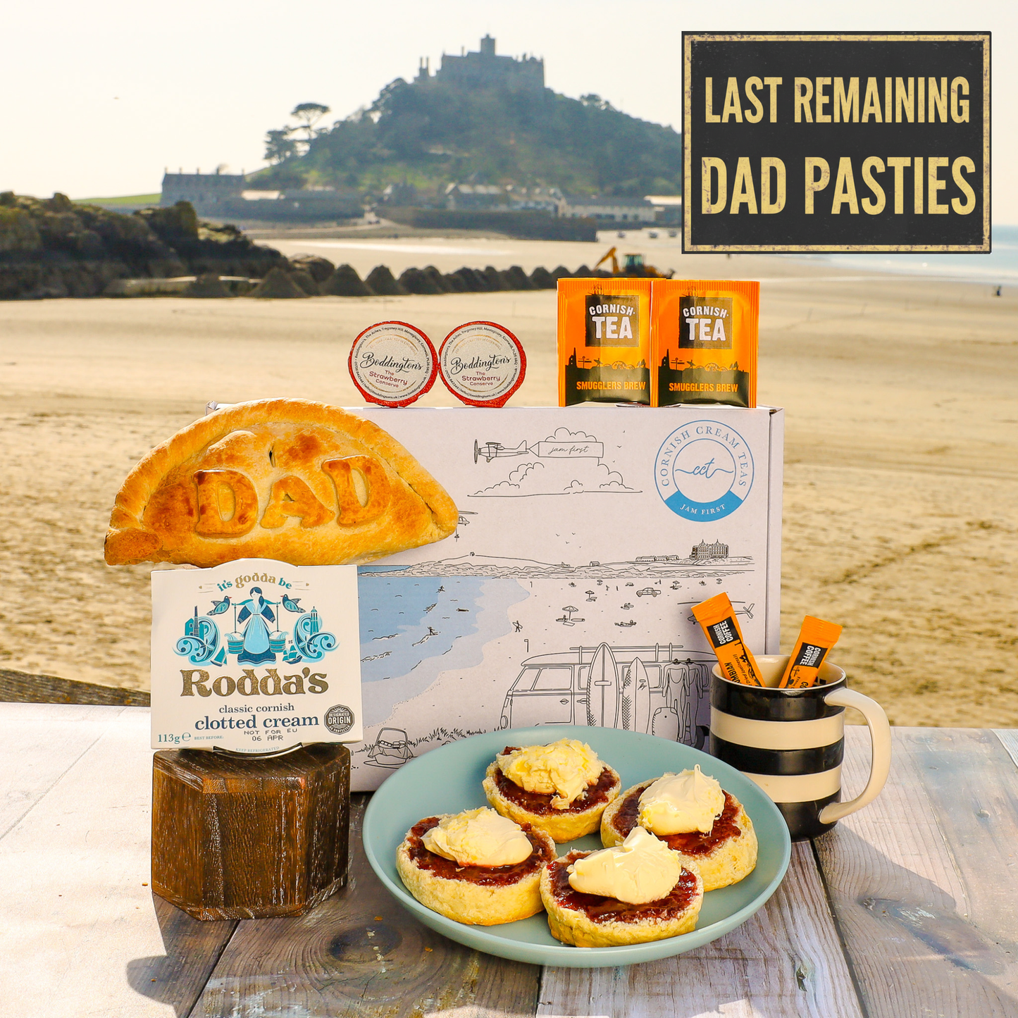 Dads Pasty & Cream Tea Box