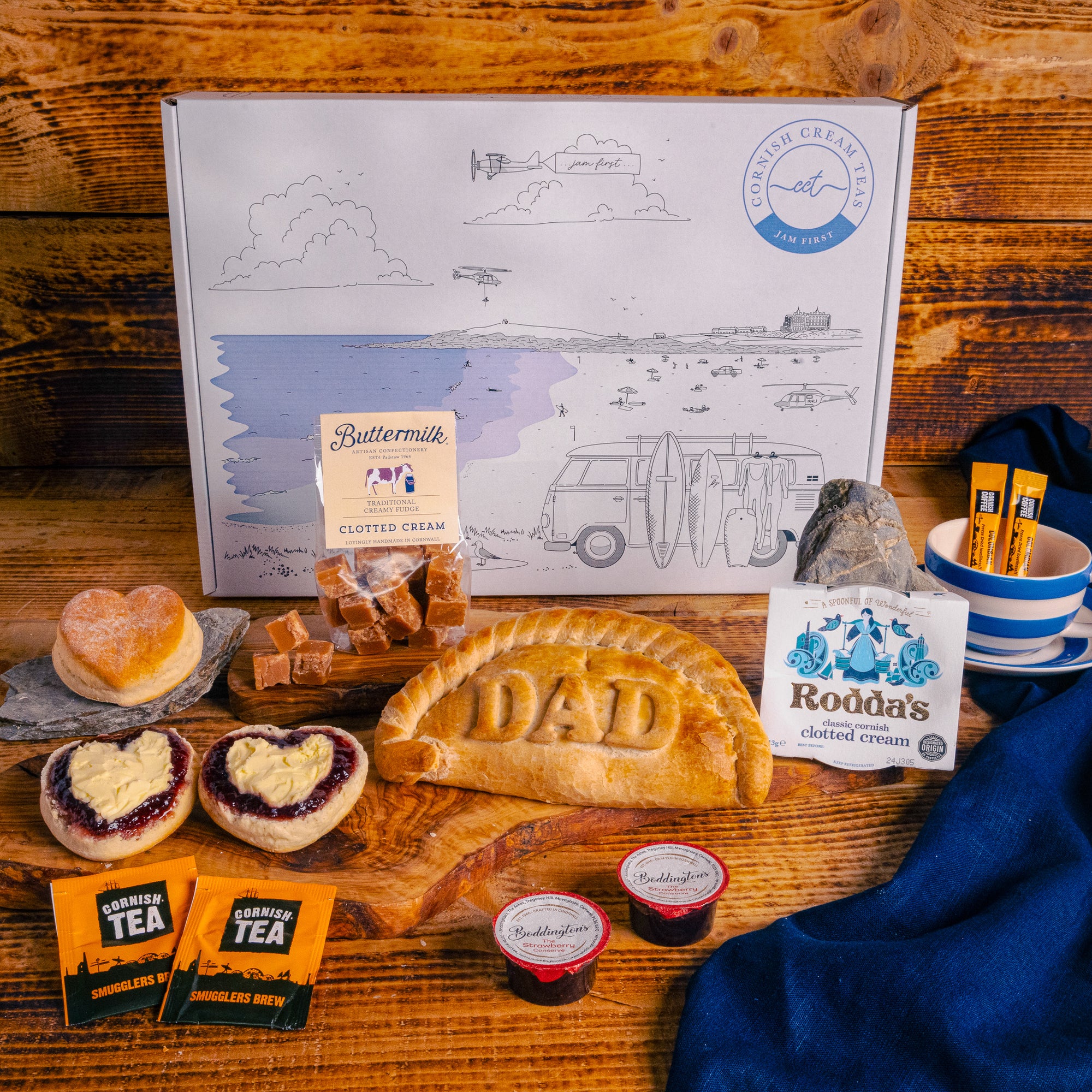 Dads Pasty & Cream Tea Box