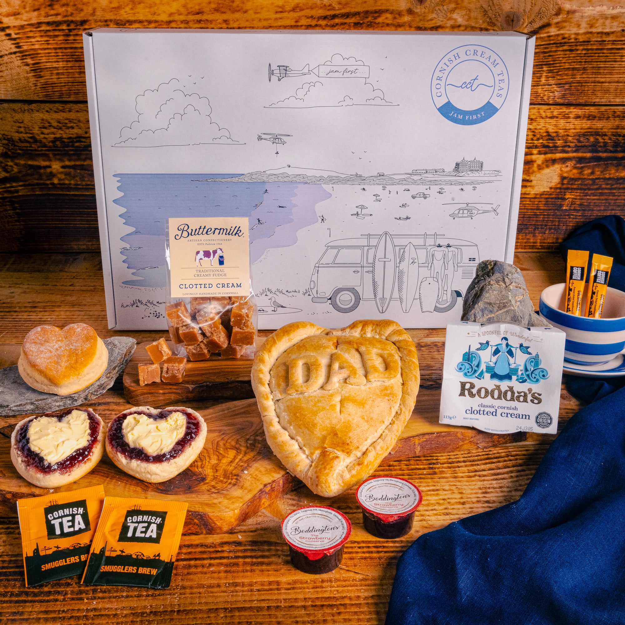 Fathers Day Pasty & Cream Tea Box