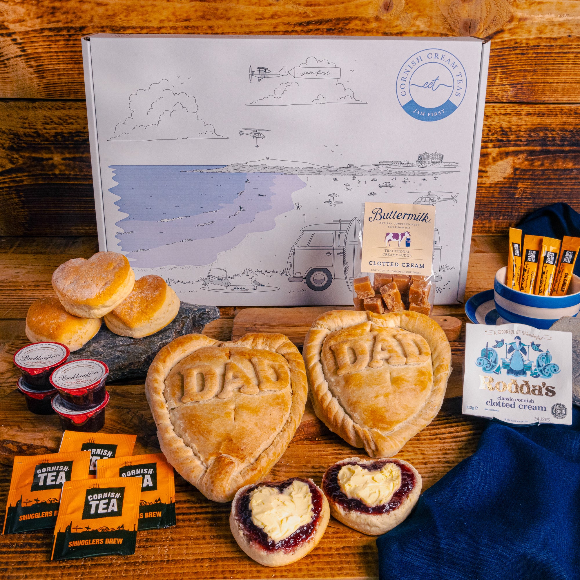 The Large Fathers Day Pasty & Cream Tea Box