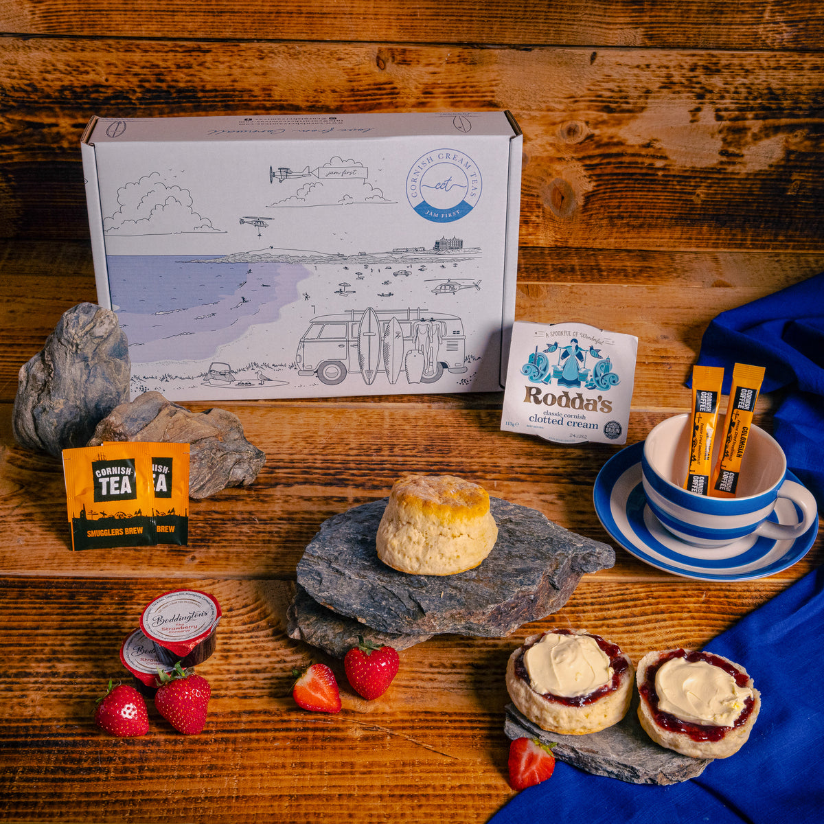 Cornwall Tea Cornish Cream Tea For 2 I Cornish Clotted Cream Tea By Post – Cornish ...