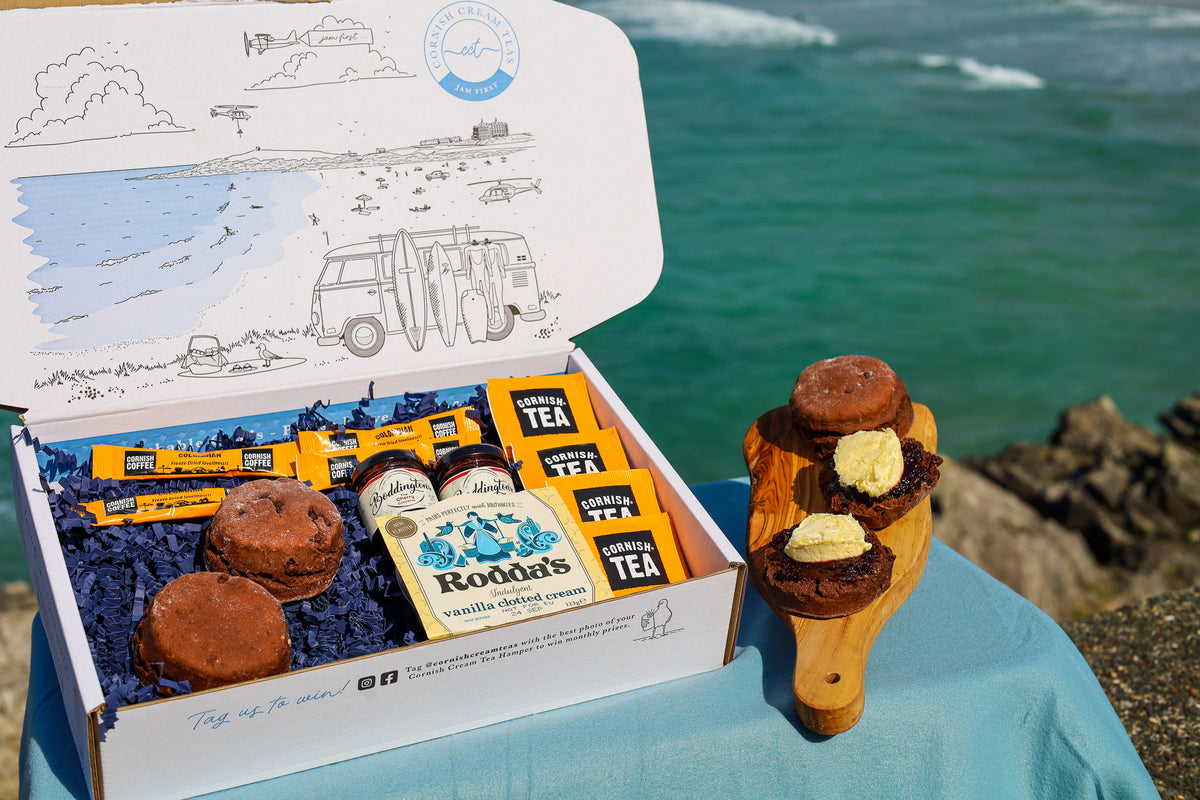 Cornwall Tea Cornish Cream Tea I Afternoon Tea Hamper Delivery I Cornwall Cream Tea ...