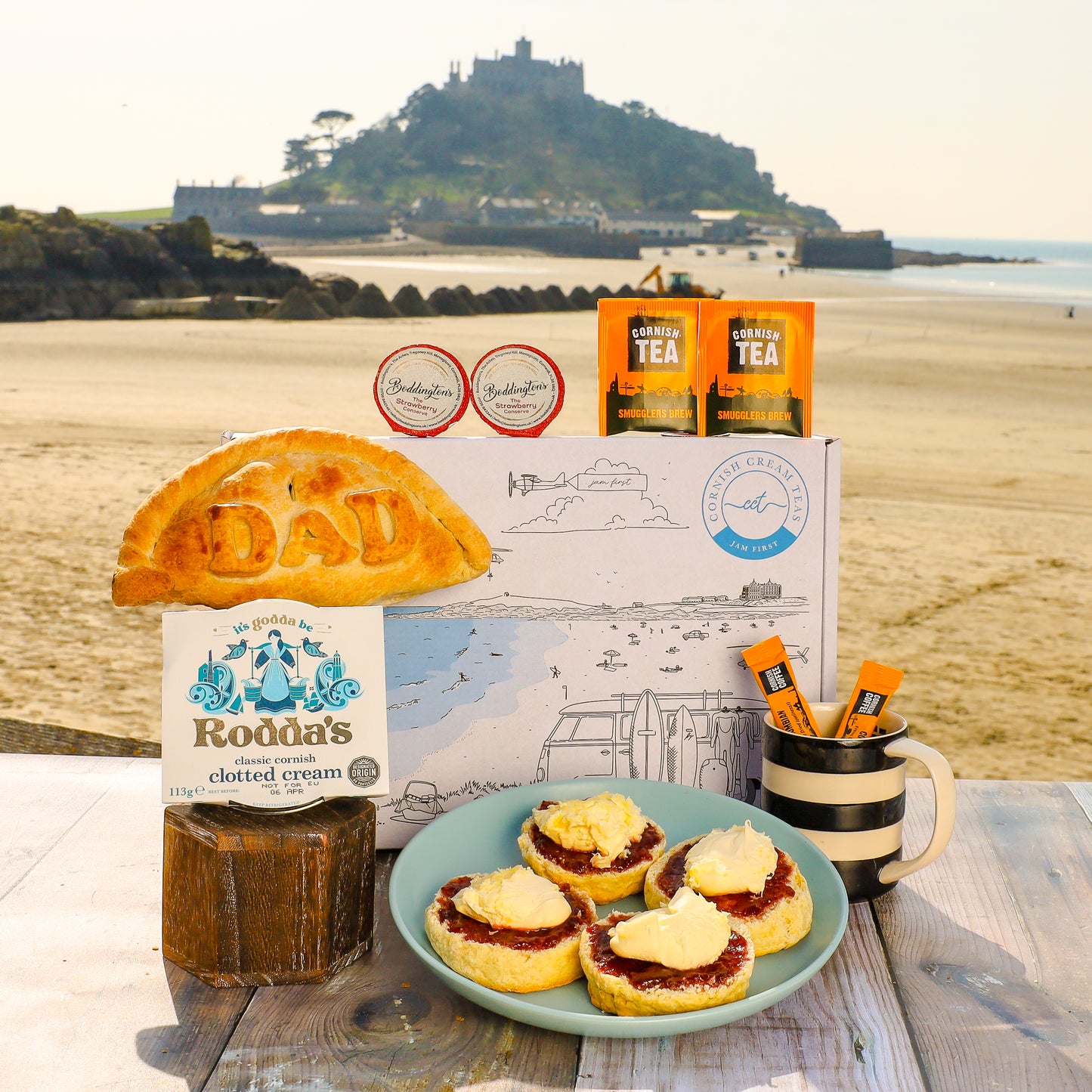 Dads Pasty & Cream Tea Box