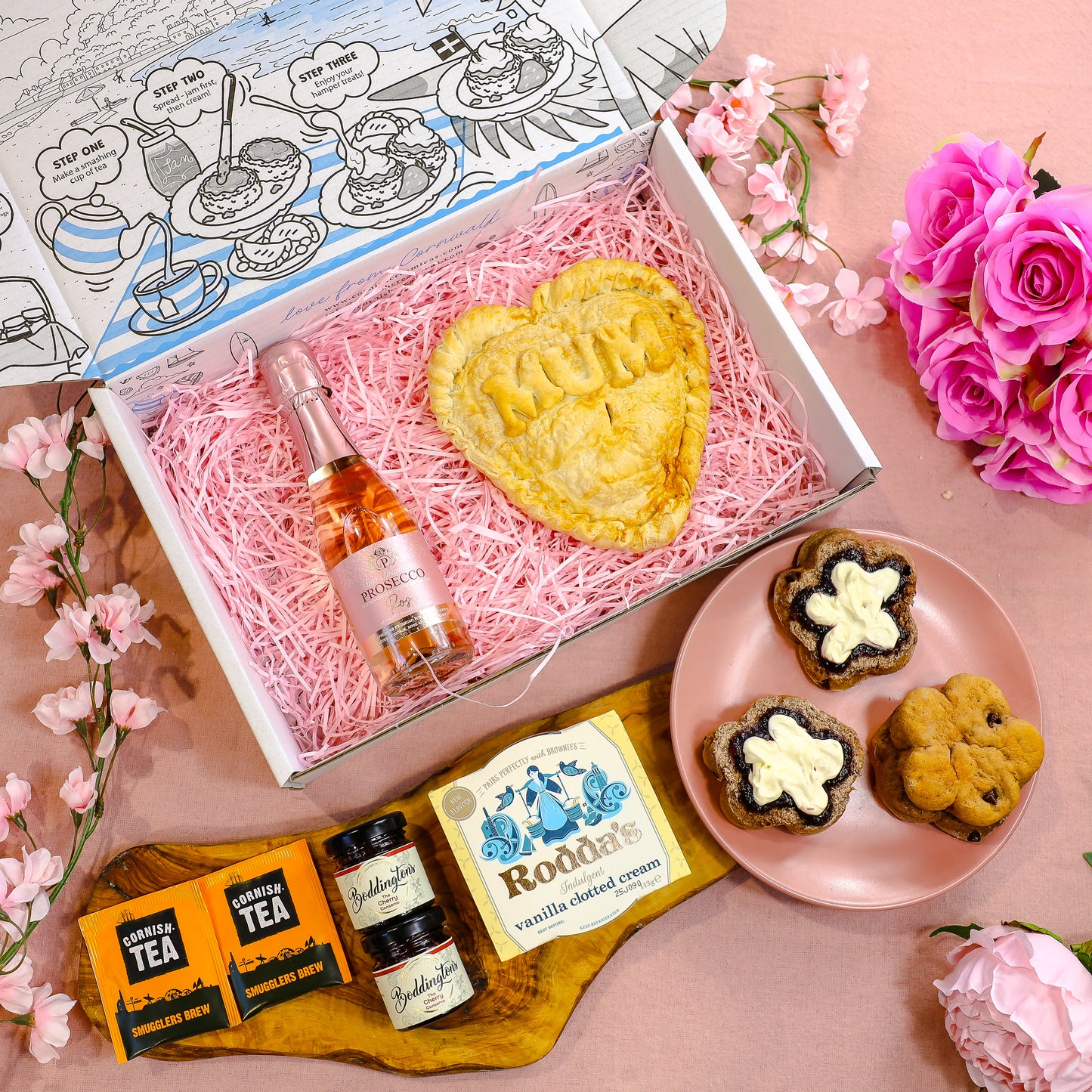 The Mums Heart & Chocolate Box